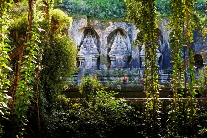 Bali temple gunung kawi in jungle